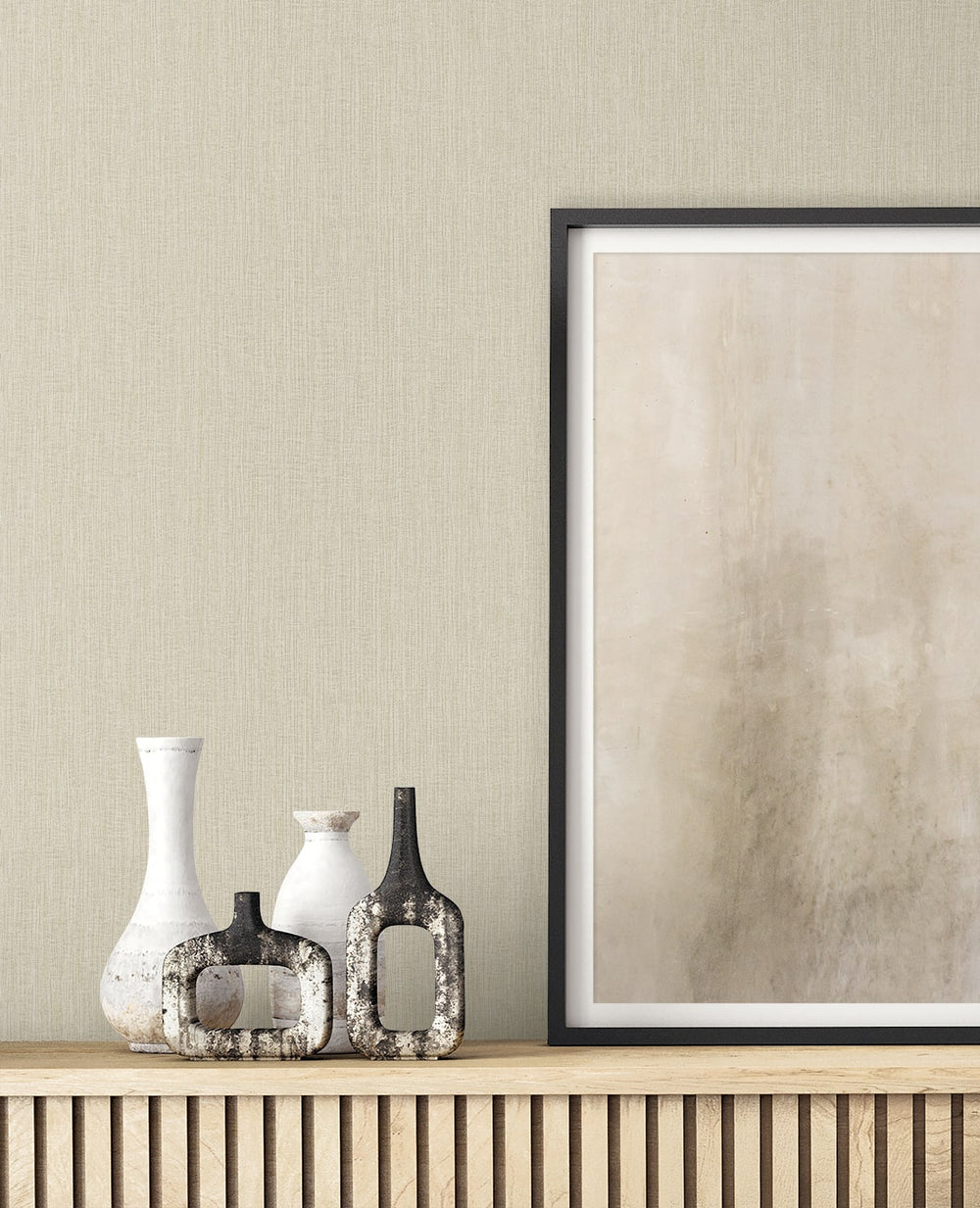 Natural Tether Foam RA41527 by Seabrook Designs Designer Wallpaper
