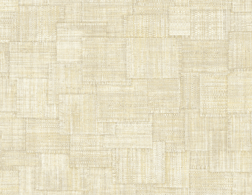 Woven Blocks Macadamia RA41709 by Seabrook Designs Designer Wallpaper