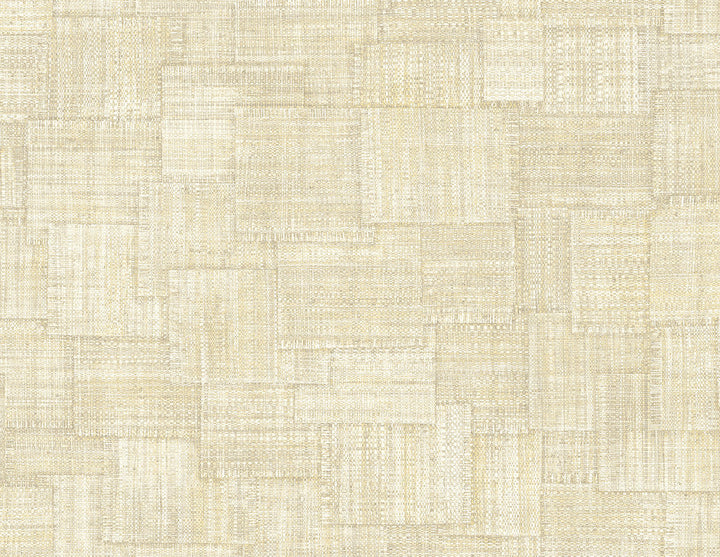 Woven Blocks Macadamia RA41709 by Seabrook Designs Designer Wallpaper