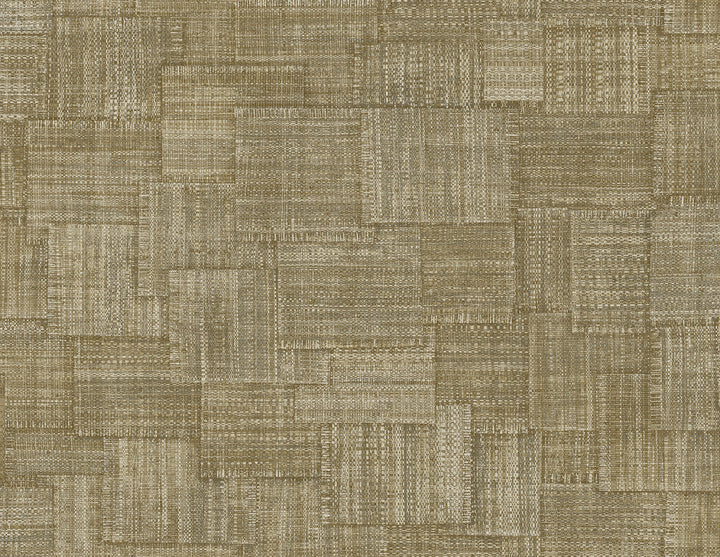 Woven Blocks Burlap RA41712 by Seabrook Designs Designer Wallpaper