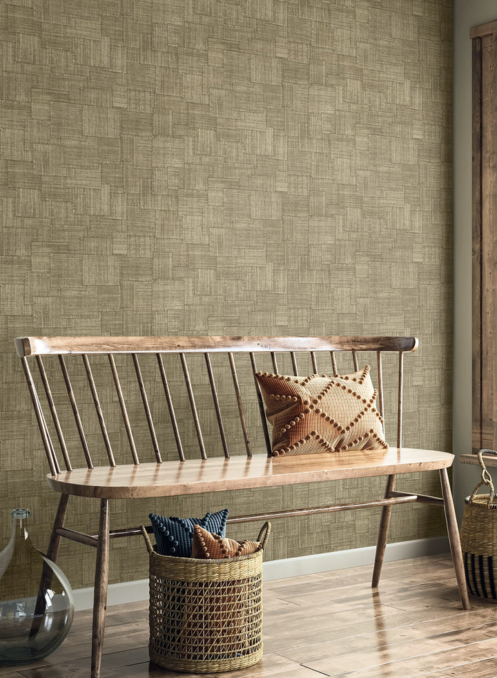 Woven Blocks Woodbridge RA41715 by Seabrook Designs Designer Wallpaper