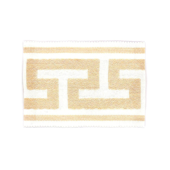 Railroad Tape 4 Biscuit by Stout Trim Stout Trim Railroad Tape 4 BiscuitTrim BEACH GROVE TRIM 100%SDA CHINA </p><p>Repeat: H: 2.500, V: 0.000 2.75 in - Fabric Carolina -