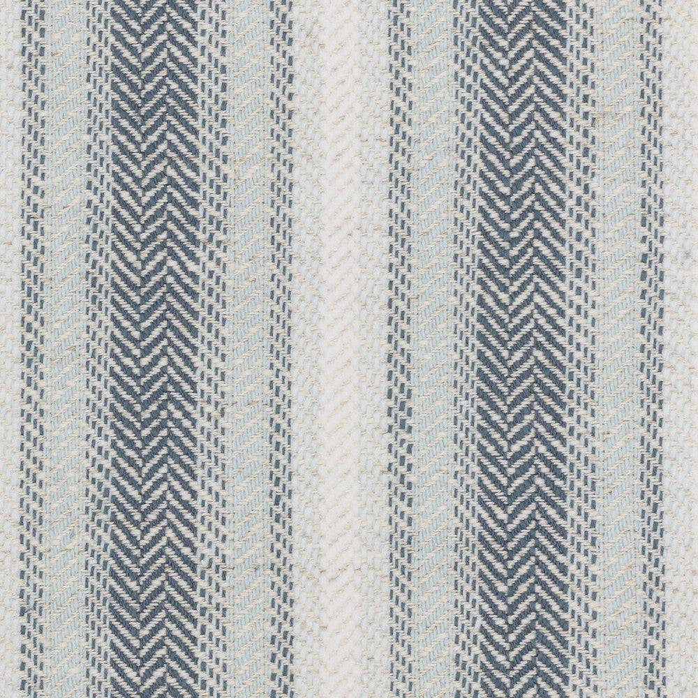 Rambo 2 Mineral by Stout Designer Fabric JUST STRIPES BLUE/SPRING 59%COT 18%SVI 17%POL 6%LIN USA PERFORMANCE RATED FABRIC FLAME RETARDANT-U.F.A.C. CLASS 1 CATB 117-2013 WYZENBEEK 55 000 DOUBLE WEAR TEST (HEAVY DUTY) Horizontal: 0.000 and Vertical: 3.125 54 in - Swanky Fabrics -