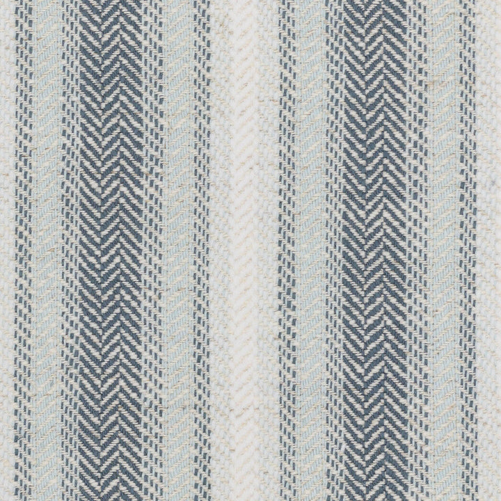 Rambo 2 Mineral by Stout Designer Fabric JUST STRIPES BLUE/SPRING 59%COT 18%SVI 17%POL 6%LIN USA PERFORMANCE RATED FABRIC FLAME RETARDANT-U.F.A.C. CLASS 1 CATB 117-2013 WYZENBEEK 55 000 DOUBLE WEAR TEST (HEAVY DUTY) Horizontal: 0.000 and Vertical: 3.125 54 in - Swanky Fabrics -