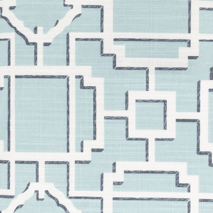 Ramsey 1 Aqua by Stout Designer Fabric RAINBOW LIBRARY GLACIER/LAGOON 100%COT CHINA Horizontal: 6.875 and Vertical: 6.625 57.5 in - Swanky Fabrics -