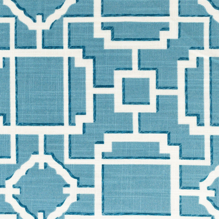 Ramsey 2 Turquoise by Stout Designer Fabric RAINBOW LIBRARY GLACIER/LAGOON 100%COT CHINA Horizontal: 6.875 and Vertical: 6.625 57.5 in - Swanky Fabrics -