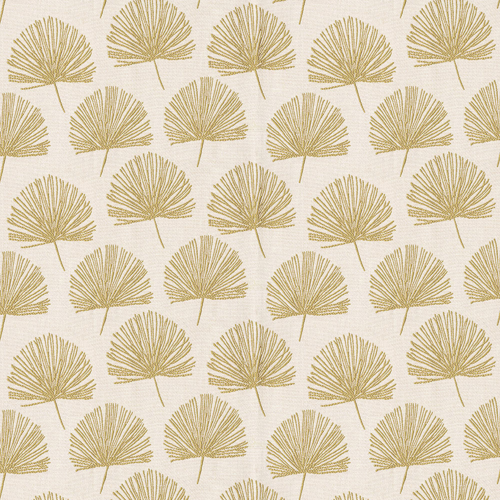 Sandrine 4009 Gold by ABBEYSHEA Designer Fabric 75% Polyester, 25% Cotton China 51,000 Double Rubs (Wyzenbeek) </p><p>Repeat: Horizontal: 8.0" (20.5 cm) Up the Roll and Vertical: 9.0" (23.0 cm) Across the Roll 57" (144 cm) - Swanky Fabrics -