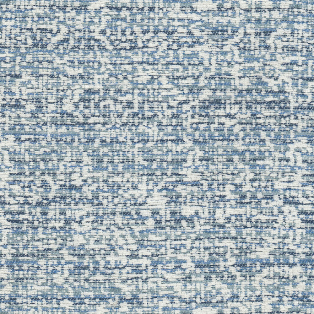 Reading 1 Starlight by Stout Designer Fabric LIVING IS EASY DELFT/INDIGO 100%POL USA Horizontal: 7.500 and Vertical: 0.000 54 in - Swanky Fabrics -
