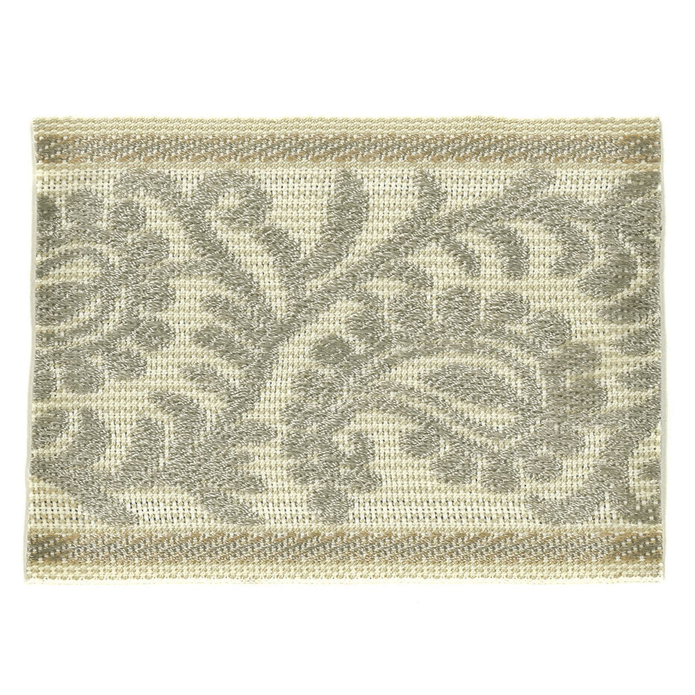 Recite 4 Dove by Stout Designer Trim HARMONY TRIM 58%POL 42%SVI CHINA Horizontal: 0 and Vertical: 0 3 in - Swanky Fabrics -