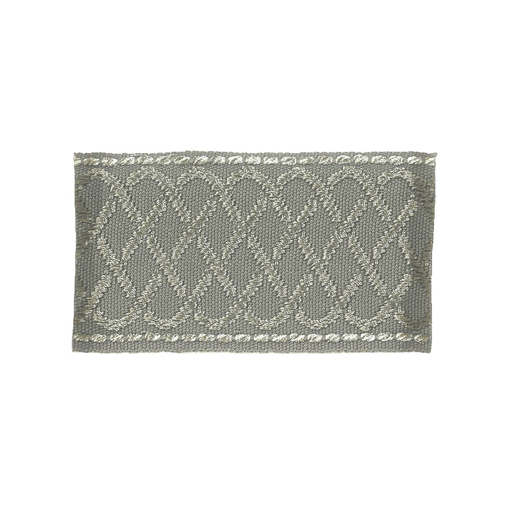 Recreation 4 Grey by Stout Designer Trim METROPOLITAN TRIM 53%POL 47%SVI CHINA Horizontal: 0.625 and Vertical: 0 2 in - Swanky Fabrics -