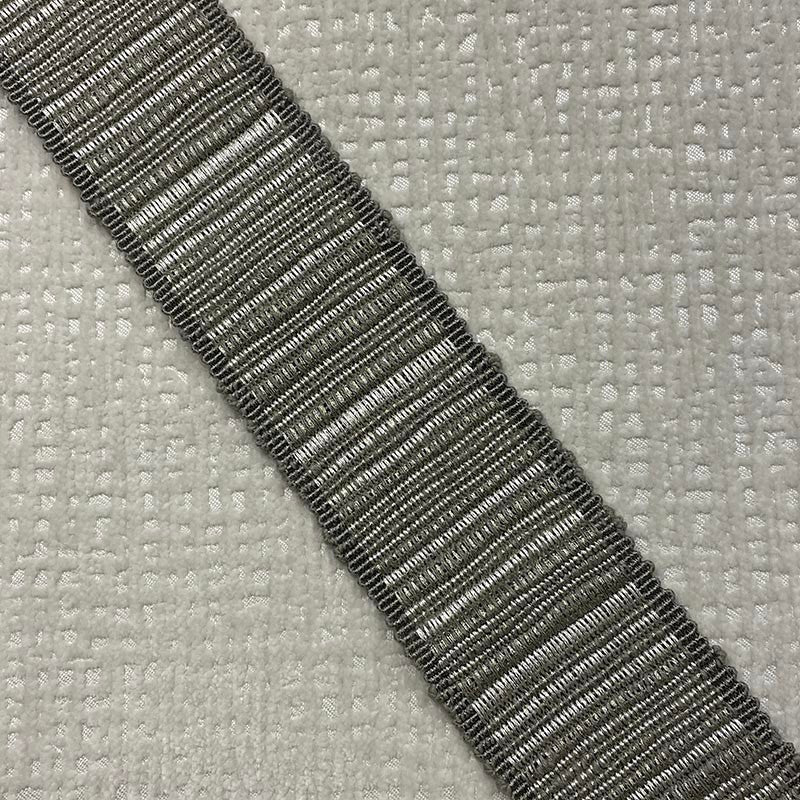 Reese Tape Dove by Magnolia Designer Trim - 64Cot/26Ray/5Lin/5Met China Horizontal: and Vertical: 2.5 - Swanky Fabrics -