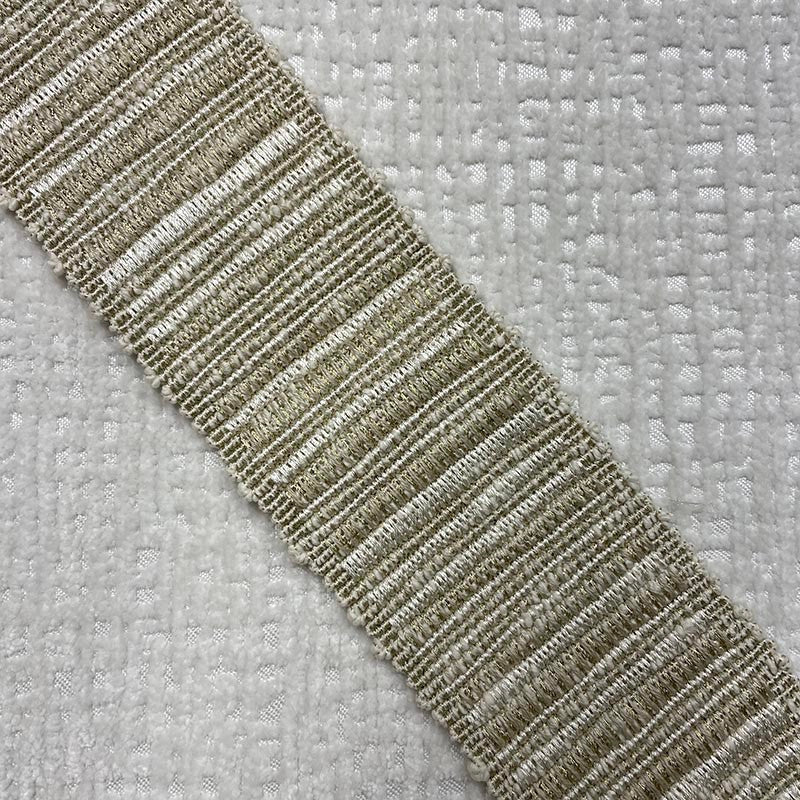 Reese Tape Quartz by Magnolia Designer Trim - 64Cot/26Ray/5Lin/5Met China Horizontal: and Vertical: 2.5 - Swanky Fabrics -