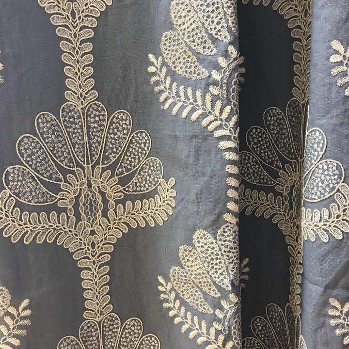 RESSINA 66SJ101 by JF Designer Fabric JF Studio 51% Linen, 49% Viscose India  Horizontal: 16.875 and Vertical: 11.375 53  - Swanky Fabrics -