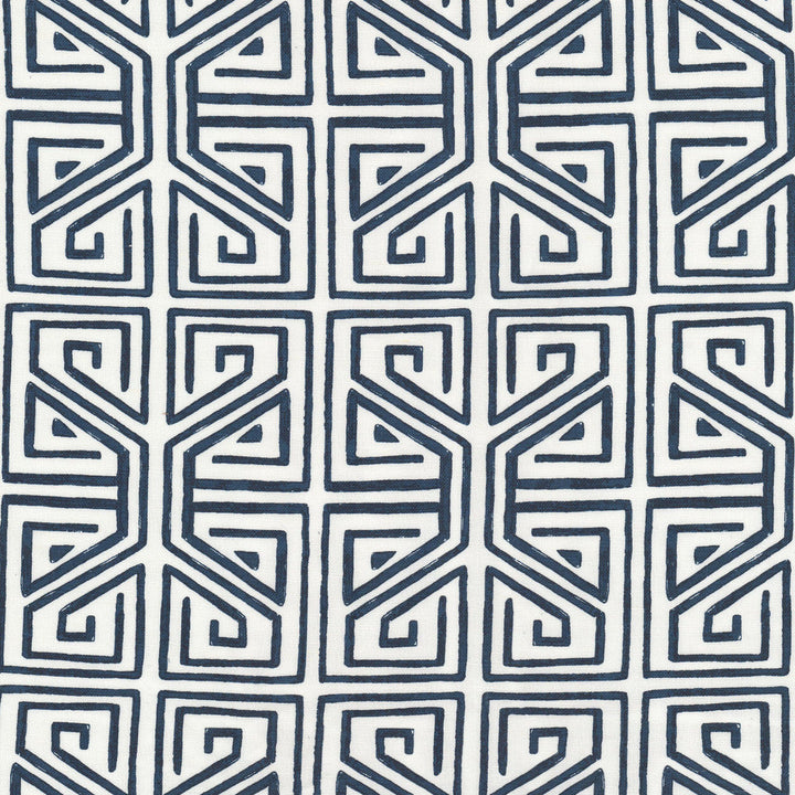 Revelry 1 Navy by Stout Designer Fabric RAINBOW LIBRARY CADET/INDIGO 58%LIN 42%COT INDIA Horizontal: 6.250 and Vertical: 7.625 54 in - Swanky Fabrics -