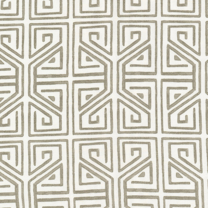 Revelry 2 Taupe by Stout Designer Fabric RAINBOW LIBRARY ALMOND/GRANITE 58%LIN 42%COT INDIA Horizontal: 6.250 and Vertical: 7.625 54 in - Swanky Fabrics -