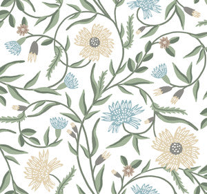Rifle Paper Co. Wallpaper Aster White