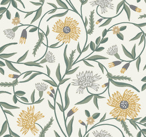 Rifle Paper Co. Wallpaper Aster Gold
