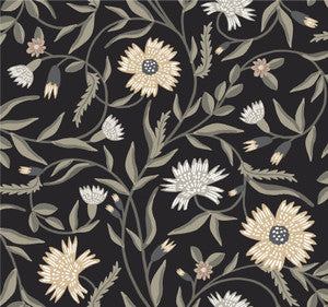 Rifle Paper Co. Wallpaper Aster Black