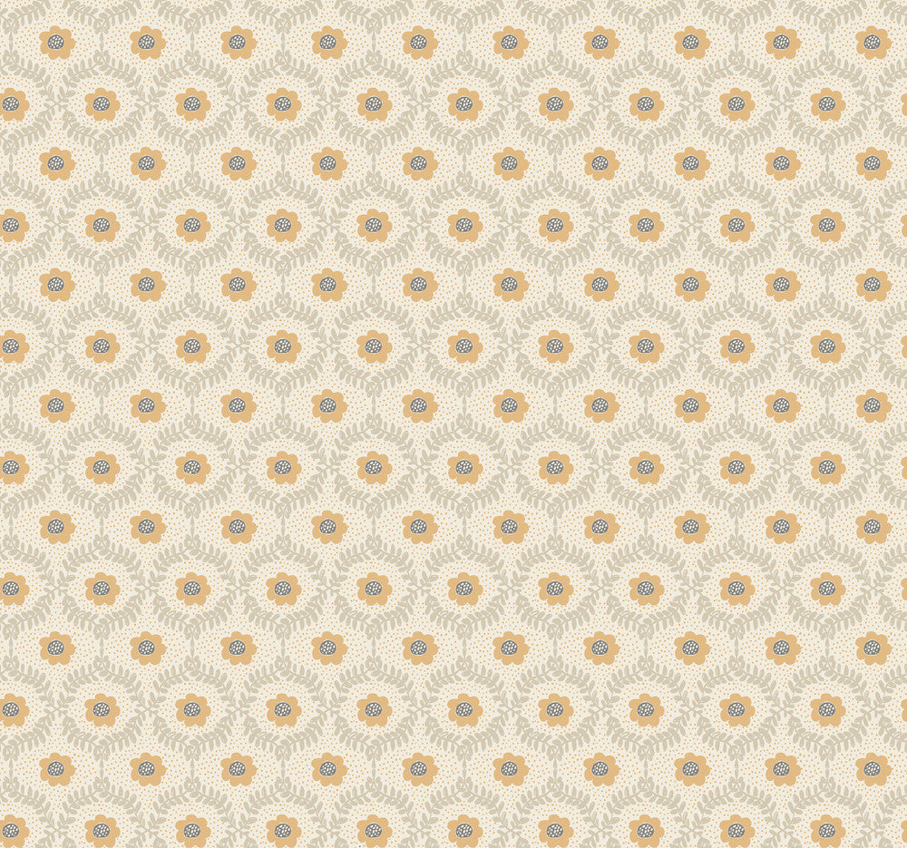 Emma Linen Wallpaper by Rifle Paper Co. Designer Rifle Paper Co. 3rd Edition Covers about 60.8 square feet 27-in by 27-ft long roll Unpasted 25.25 - Swanky Fabrics -