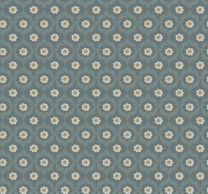 Emma Slate Wallpaper by Rifle Paper Co. Designer Rifle Paper Co. 3rd Edition Covers about 60.8 square feet 27-in by 27-ft long roll Unpasted 25.25 - Swanky Fabrics -