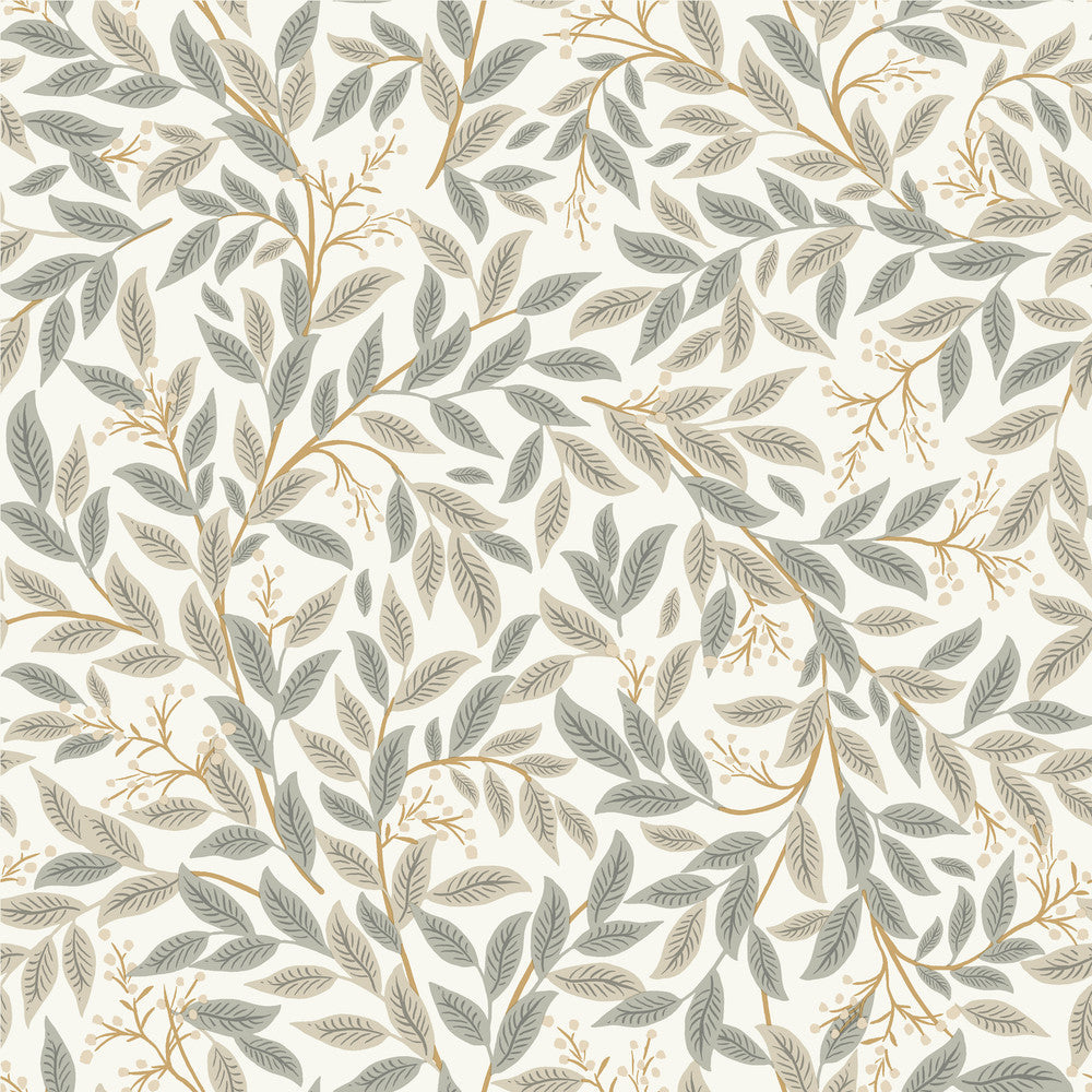 Willowberry Linen Wallpaper by Rifle Paper Co. Designer Rifle Paper Co. 3rd Edition Covers about 56.4 square feet 20.5-in by 33-ft long roll Unpasted 20.5 - Swanky Fabrics -