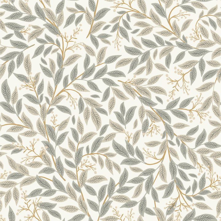 Willowberry Linen Wallpaper by Rifle Paper Co. Designer Rifle Paper Co. 3rd Edition Covers about 56.4 square feet 20.5-in by 33-ft long roll Unpasted 20.5 - Swanky Fabrics -