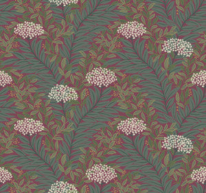 Rifle Paper Co. Wallpaper Highgrove Burgundy