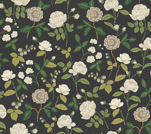 Rifle Paper Co. Wallpaper Roses Black