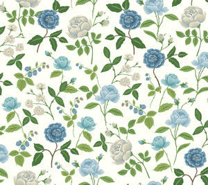 Rifle Paper Co. Wallpaper Roses Blue