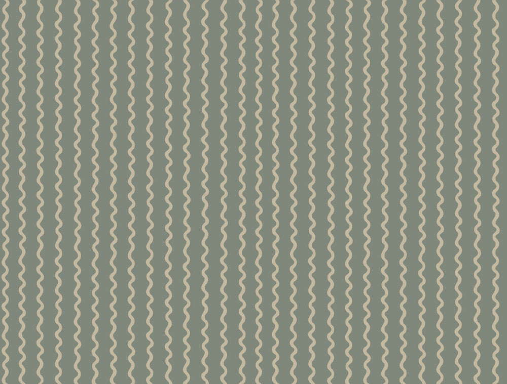 Rickrack Moss Wallpaper by Rifle Paper Co. Designer Rifle Paper Co. 3rd Edition Covers about 60.8 square feet 27-in by 27-ft long roll Unpasted 20.5 - Swanky Fabrics -