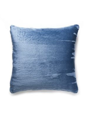 Polar Bear Pillow 22 X 22 - Blue Frost RGPOLARPILL0003 by Scalamandre Designer Pillows 23% COTTON, 77% MOHAIR U.S.A. Horizontal: and Vertical: 0 - Swanky Fabrics -