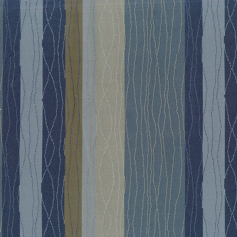 Swoon 308 Indigo by ABBEYSHEA Designer Fabric N/A 100% Polyester Mexico 30,000 Double Rubs </p><p>Repeat: Horizontal: and Vertical: 57" (145 cm) - Swanky Fabrics -