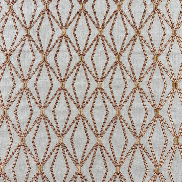 Rhombony Sunstone by Magnolia Designer Fabric - 70% Viscose, 30% Linen, Emb 100% Viscose India 51000 Horizontal: 4.375 and Vertical: 6.375 54 - Swanky Fabrics -