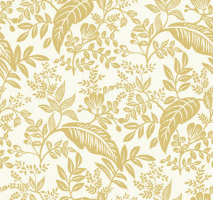 Rifle Paper Co. Wallpaper Canopy Gold & White
