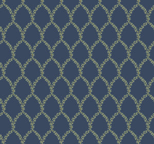 Rifle Paper Co. Wallpaper Laurel Navy