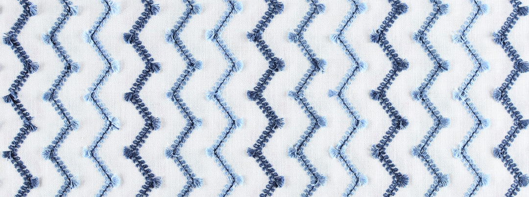 Rickrack 525 Porcelain Blue by Covington Designer Fabric