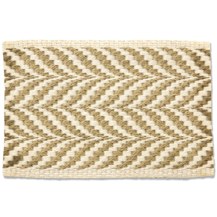 Riley 1 Mushroom by Stout Designer Trim NEW WORLD TAPES & BORDERS 100%SVI GERMANY PERFORMANCE RATED FABRIC WYZENBEEK 42 000 DOUBLE RUB WEAR TEST (HEAVY DUTY) FLAME RETARDANT-U.F.A.C. CLASS 1 CATB 117-2013 Horizontal: 0.500 and Vertical: 0.000 2.25 in - Swanky Fabrics -