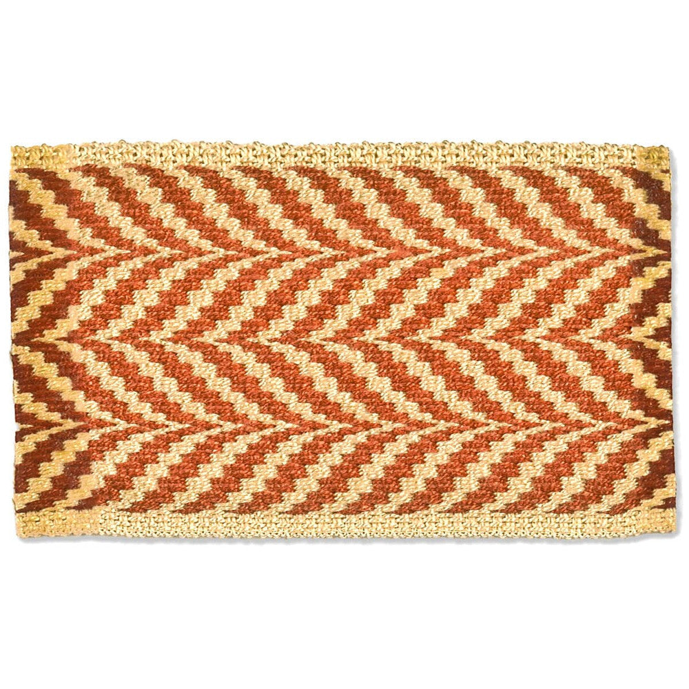 Riley 3 Tile by Stout Trim Stout Trim Riley 3 TileTrim NEW WORLD TAPES & BORDERS 100%SVI GERMANY </p><p>Repeat: H: 0.500, V: 0.000 2.25 in - Fabric Carolina -