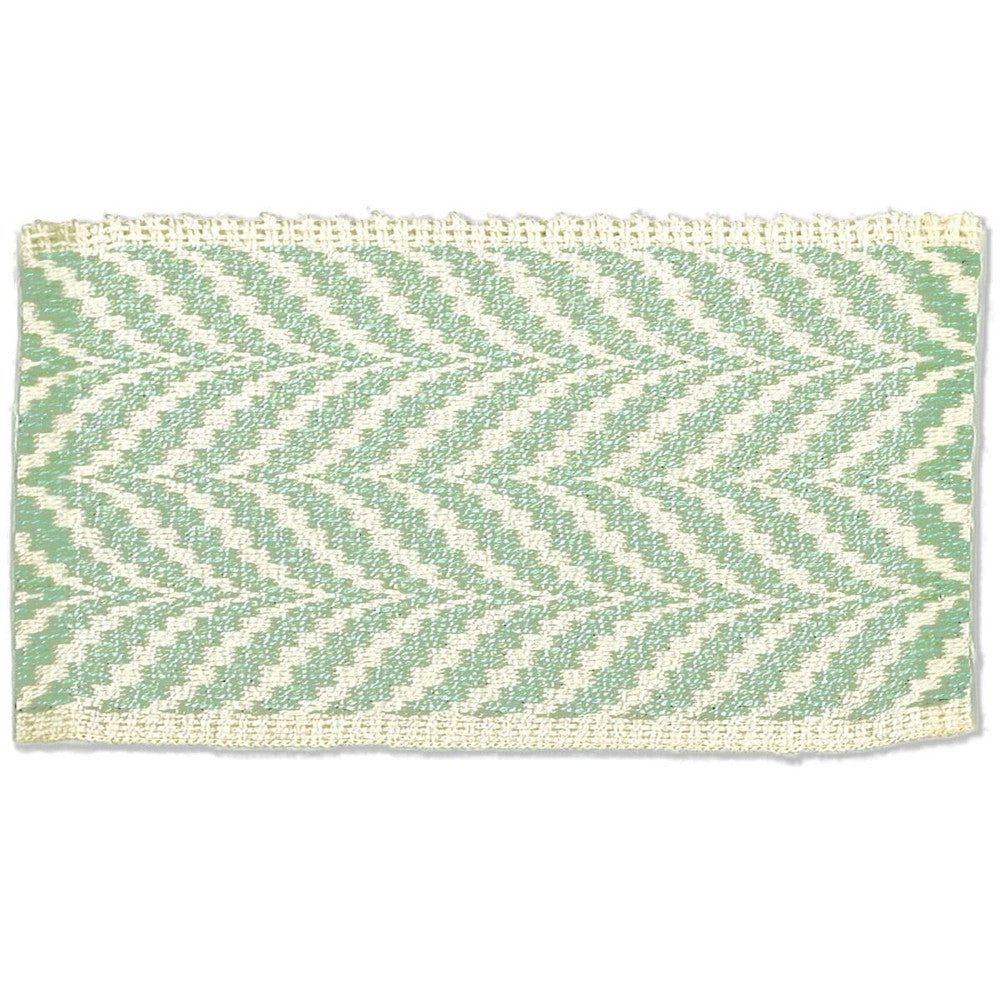 Riley 4 Mineral by Stout Designer Trim New World Tapes & Borders 100% Spun Viscose GERMANY Horizontal: 0.5 and Vertical: 0 2.25 in - Swanky Fabrics -