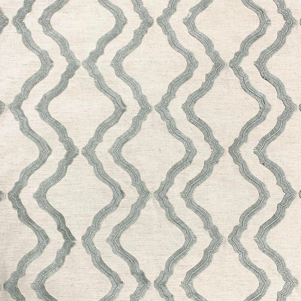 Rivers Smokey Blue by Magnolia Designer Fabric - 51 Rec Poly, 30 Ply, 12 Cot,7 Lin (Emb 100 Vis) India 28500 Horizontal: 7.75 and Vertical: 4.5 54 - Swanky Fabrics -