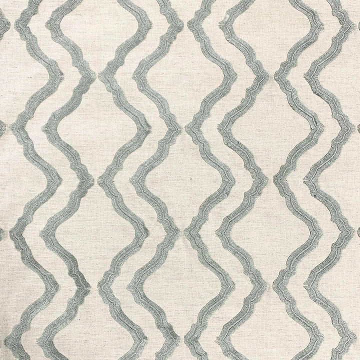 Rivers Smokey Blue by Magnolia Designer Fabric - 51 Rec Poly, 30 Ply, 12 Cot,7 Lin (Emb 100 Vis) India 28500 Horizontal: 7.75 and Vertical: 4.5 54 - Swanky Fabrics -