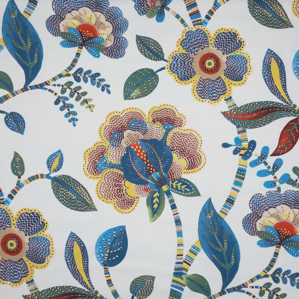 Riviera 1 Partytime by Stout Designer Fabric COMFORTABLE LIVING QUARTZ/TILE 100%COT SOUTH KOREA Horizontal: 27.250 and Vertical: 26.250 54.5 in - Swanky Fabrics -