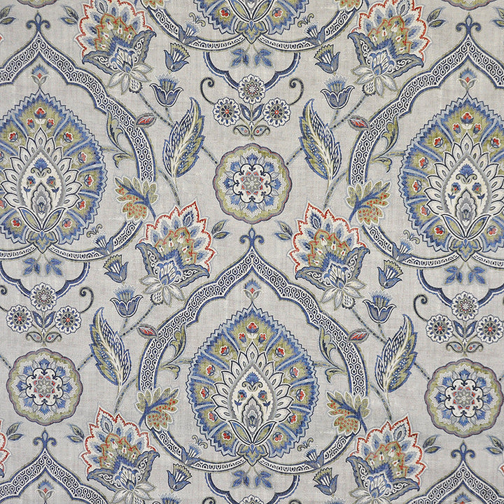Royal Botanic # 121 Platinum by Maxwell Designer Fabric Color Theory-Vol.Ii True Blue 100% COTTON SPAIN V&H-27" 54" - Swanky Fabrics -