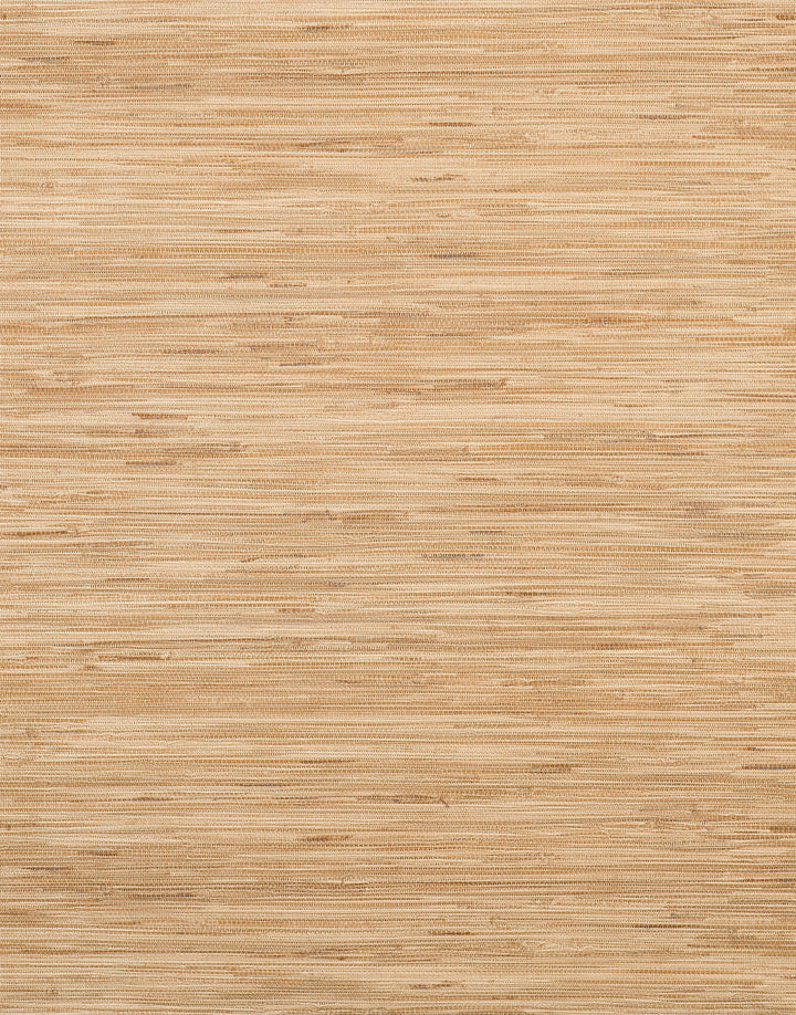 Lustrous Grasscloth Yellow Wallpaper by York Wallcoverings Designer