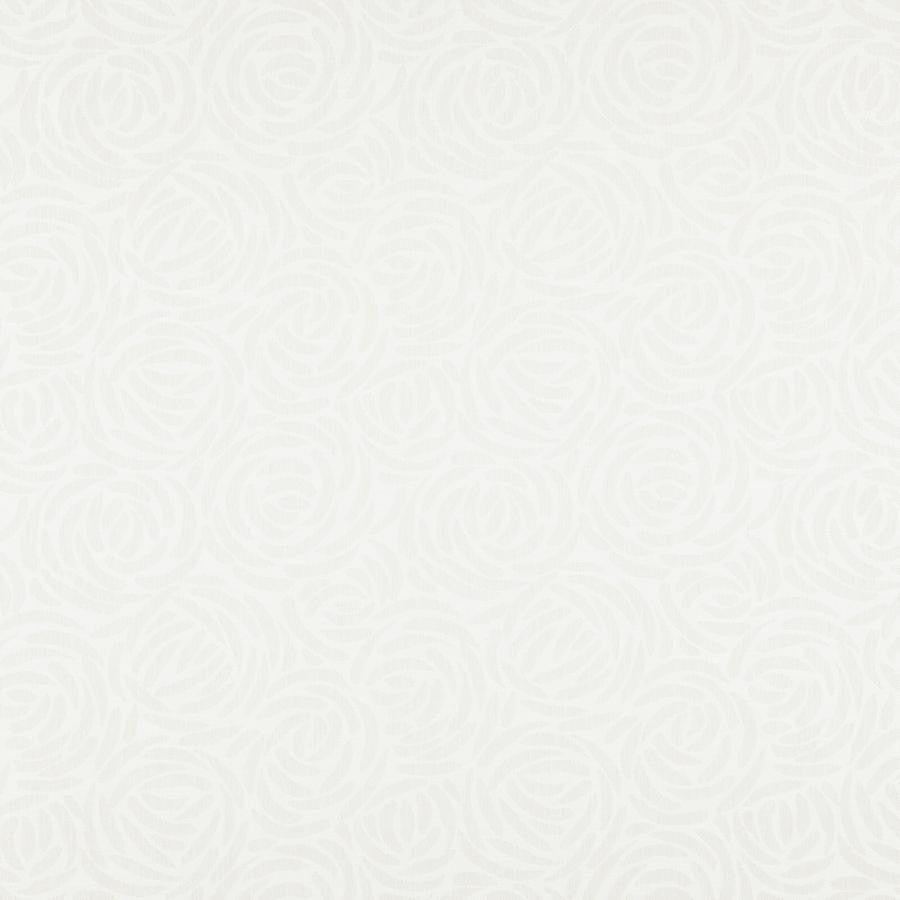Rosettes # 729 Swan by Maxwell Designer Fabric Color Theory-Vol.V Caffe Latte 60% COTTON/40% POLYESTER INDIA V-15.2"H-13.4" 54" - Swanky Fabrics -
