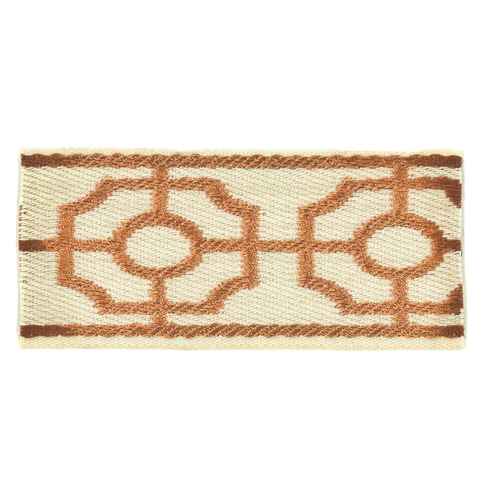 Rocco 1 Clay by Stout Designer Trim Insights Trim 54% Polyester 46% Spun Viscose CHINA Horizontal: 1.875 and Vertical: 0 2 in - Swanky Fabrics -
