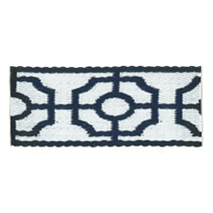 Rocco 2 Navy by Stout Designer Trim INSIGHTS TRIM 54%POL 46%SVI CHINA </p><p>Repeat: 0 2 in - Swanky Fabrics -