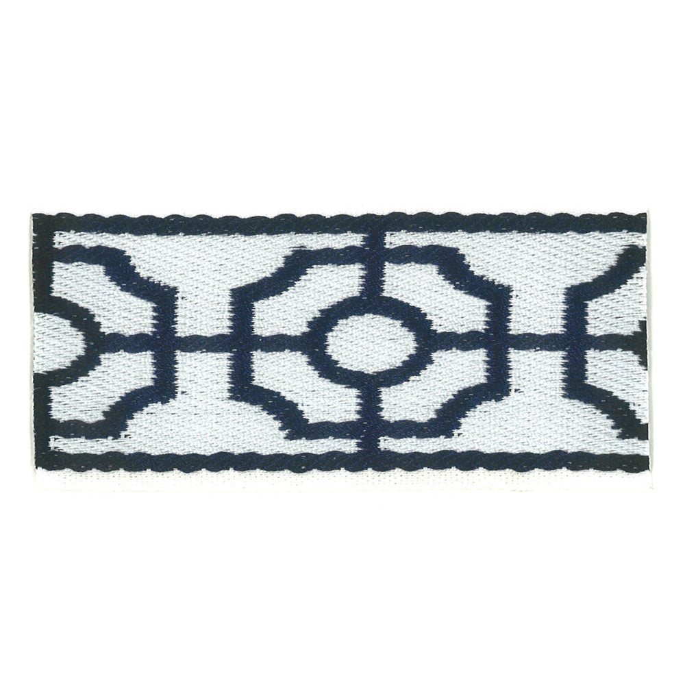 Rocco 2 Navy by Stout Trim Stout Trim Rocco 2 NavyTrim INSIGHTS TRIM CHINA </p><p>Repeat: H: 1.875, V: 0.000 2 in - Fabric Carolina -