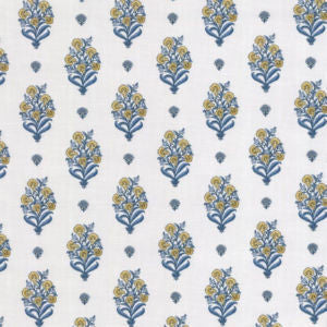 Norbar Fabric Romance Blue Yellow
