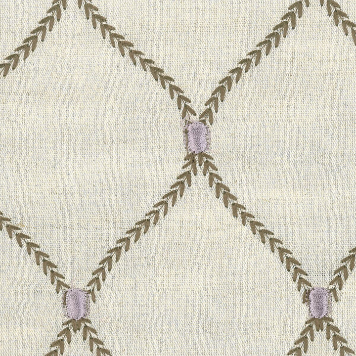 Roncola 3 Lilac by Stout Designer Fabric RAINBOW LIBRARY LEAF/LAVENDER 100%POL CHINA Horizontal: 4.25 and Vertical: 5.75 54 in - Swanky Fabrics -